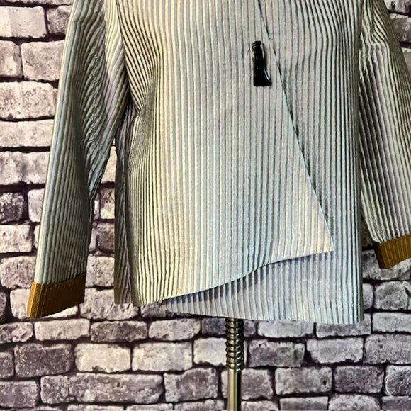 I.C. Silver & Brown Long Sleeve Jacket Size M - Picture 3 of 9